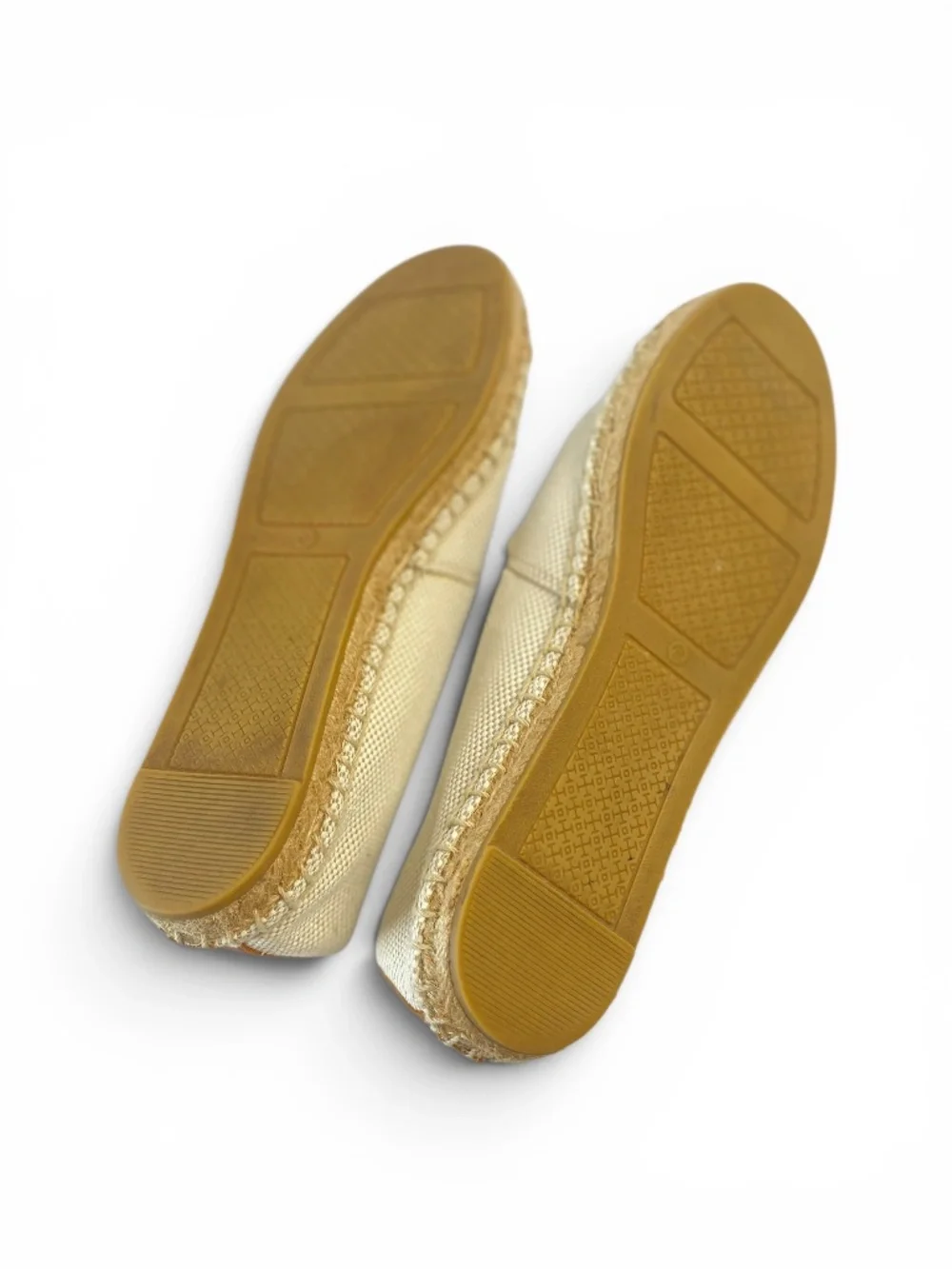 Tory Burch Color Block Canvas and Napa Espadrilles in Natural and Tan Size 7.5